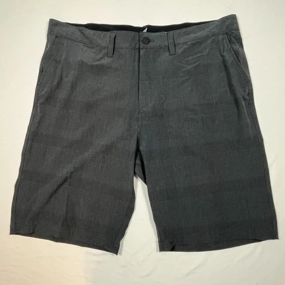 Atlantis Weathergear Shorts W 38 Charcoal Plaid Performance Fishing Hiking Short